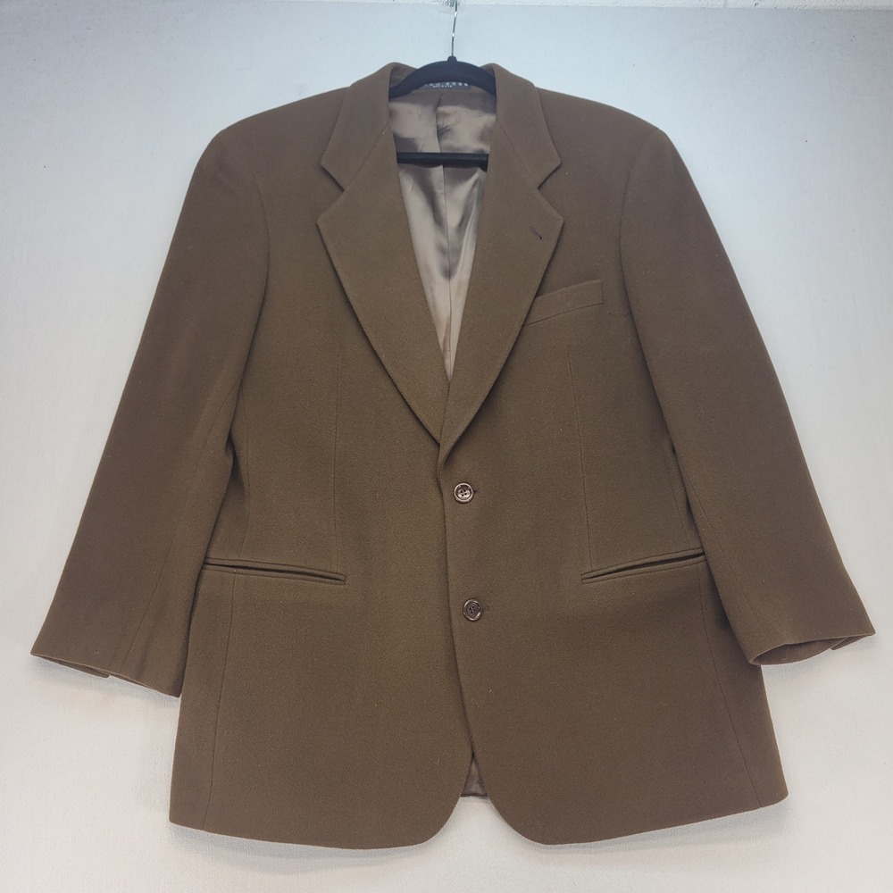 Hugo Boss Blazer Mens 40R Brown Cashmere Wool Blend Galilei Sport Coat